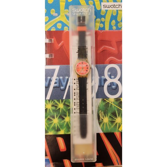 Swatch watch WORLD ORDER LK136 1992 Standard Ladies New Old Stock with battery - Picture 2 of 7